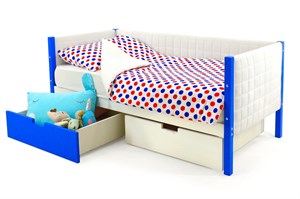 Детская кровать-тахта мягкая «Svogen сине-белый»
