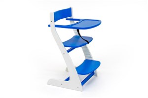 Детский растущий регулируемый стул "Усура бело-синий"
