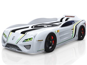 Кровать-машина «SportLine» белая Кровать-машина «SportLine» белая