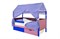 Кровать-домик мягкий «Svogen синий-лаванда» - фото 21820
